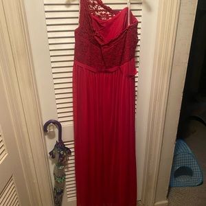 David’s bridal red gown